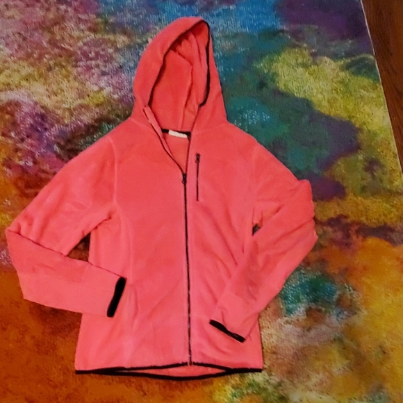 SO Tops Hot Pink Fleece Zip Up Jacket Poshmark